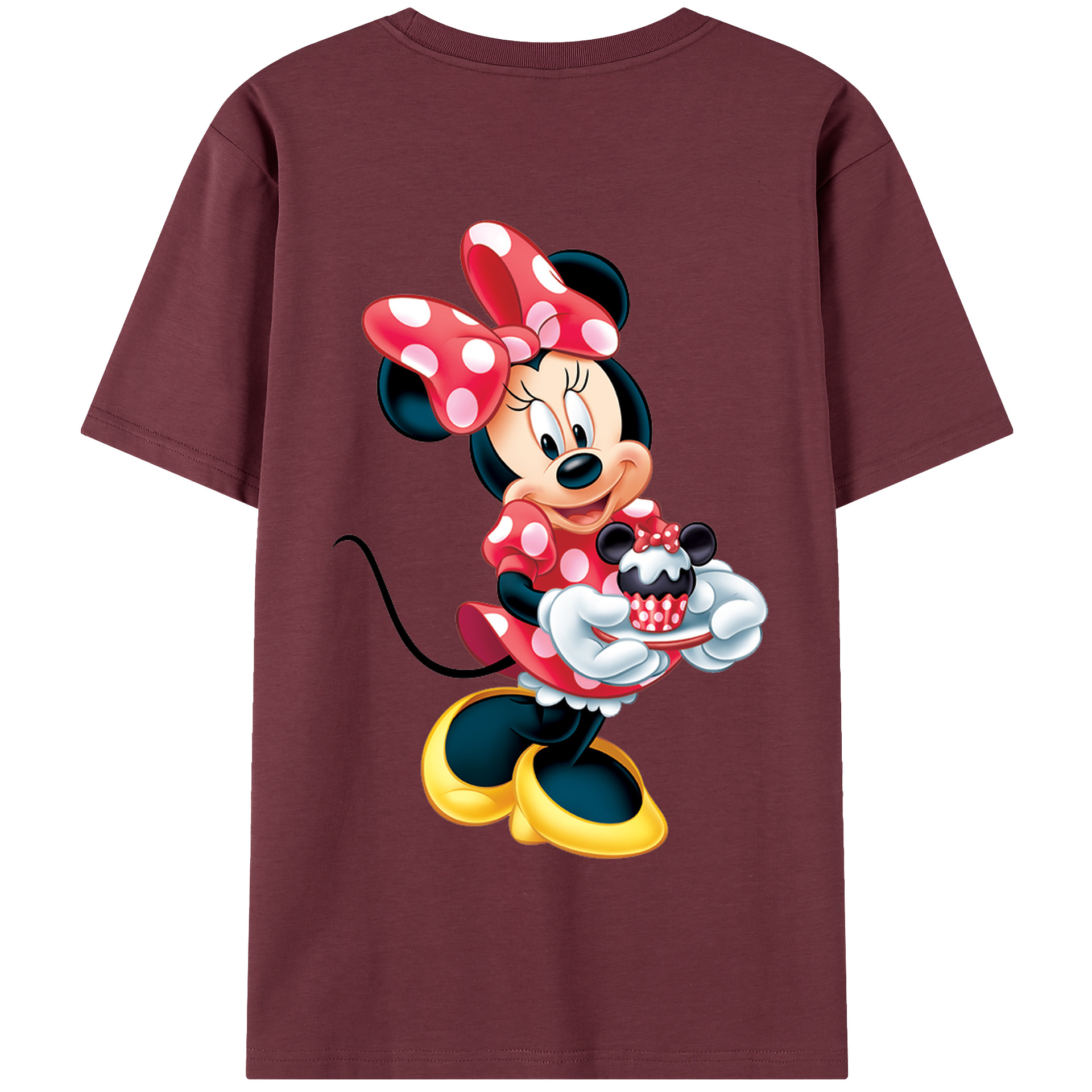 （画像用） ミッキーマウス Mickey Mouse 綿100％半袖Tシャツ（背面プリント）